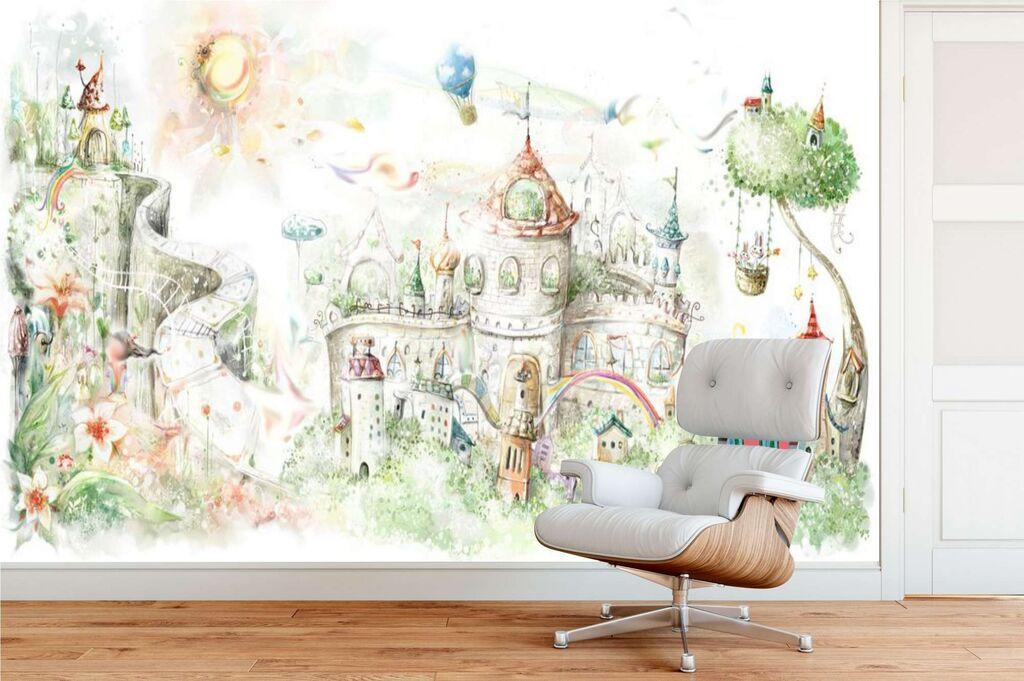 Wallity Tapeta za zid MDK-00162, 100x100 cm, Šarena