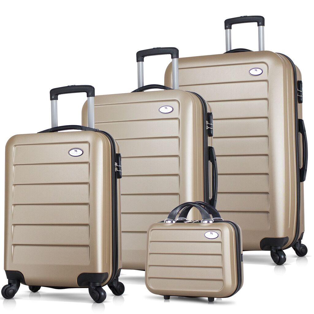 MyValice set kofera 8435, 4 dijela, zlatna boja