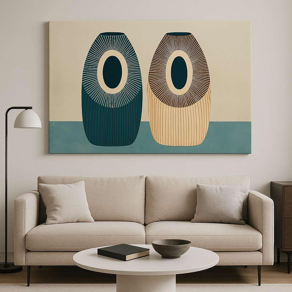 Wallity Dekorativna slika na platnu, 70x100cm, Šareno