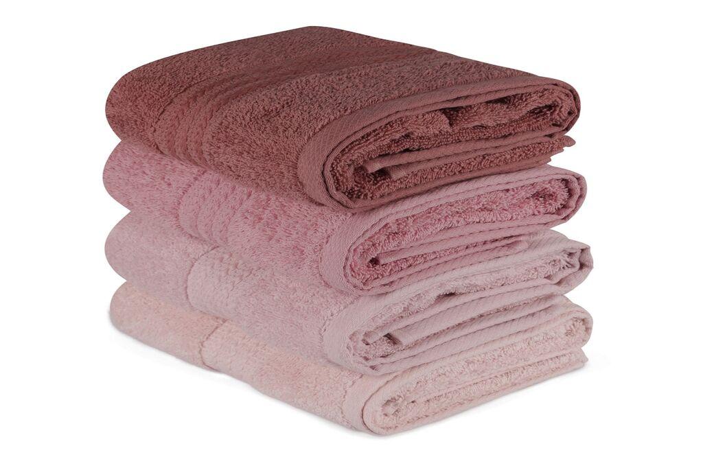 L'essentiel Maison set ručnika, 4 komada, svijetlo roze