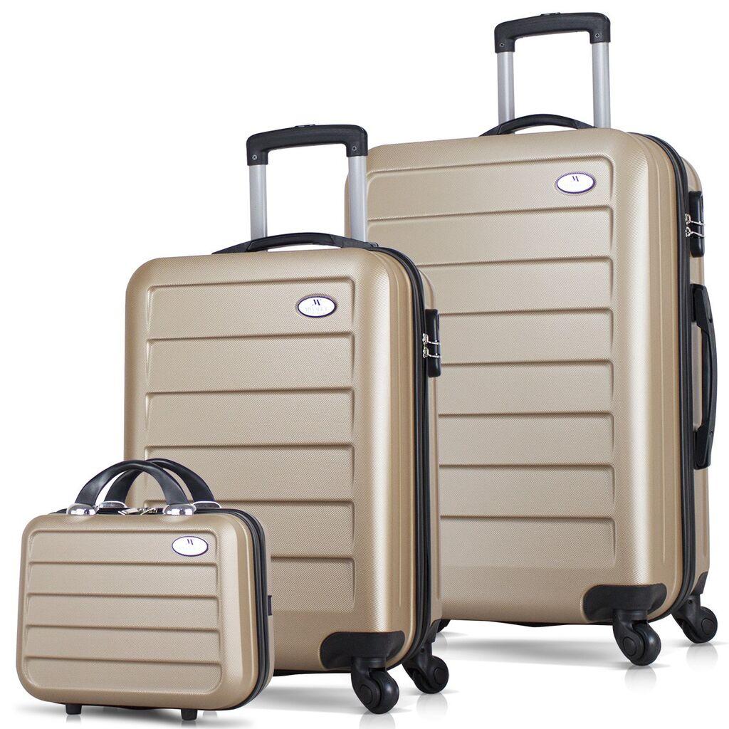 MyValice set kofera 8558, 3 dijela, zlatna boja