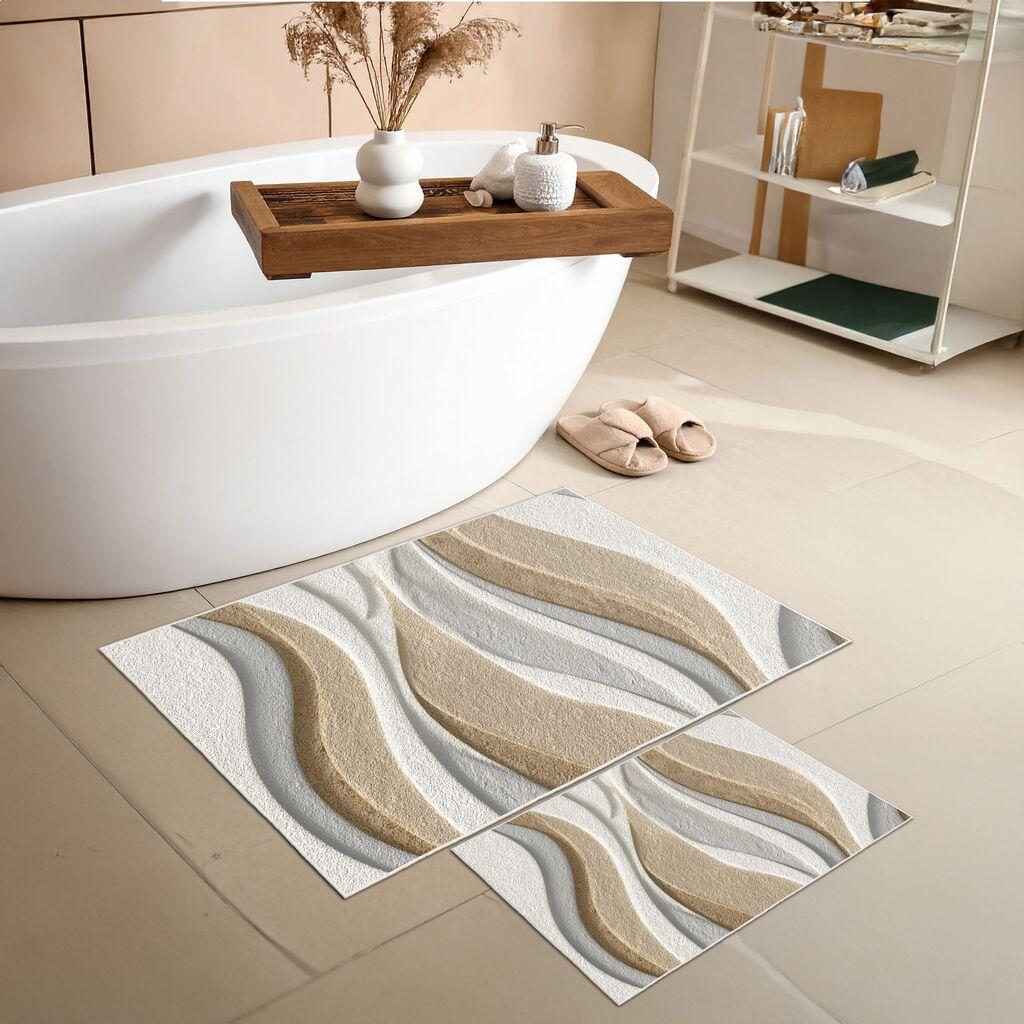 L'essentiel Maison Set prostirki za kupatilo Asr36, 2 dela, bež
