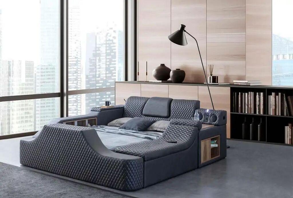 Hanah Home Base za krevet Escape Smart, 240 x 100 x 290 cm, Crna