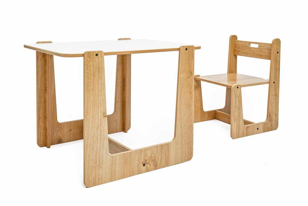 Hanah Home Dječiji set Sto i stolica, 47x45x60cm, Bijela