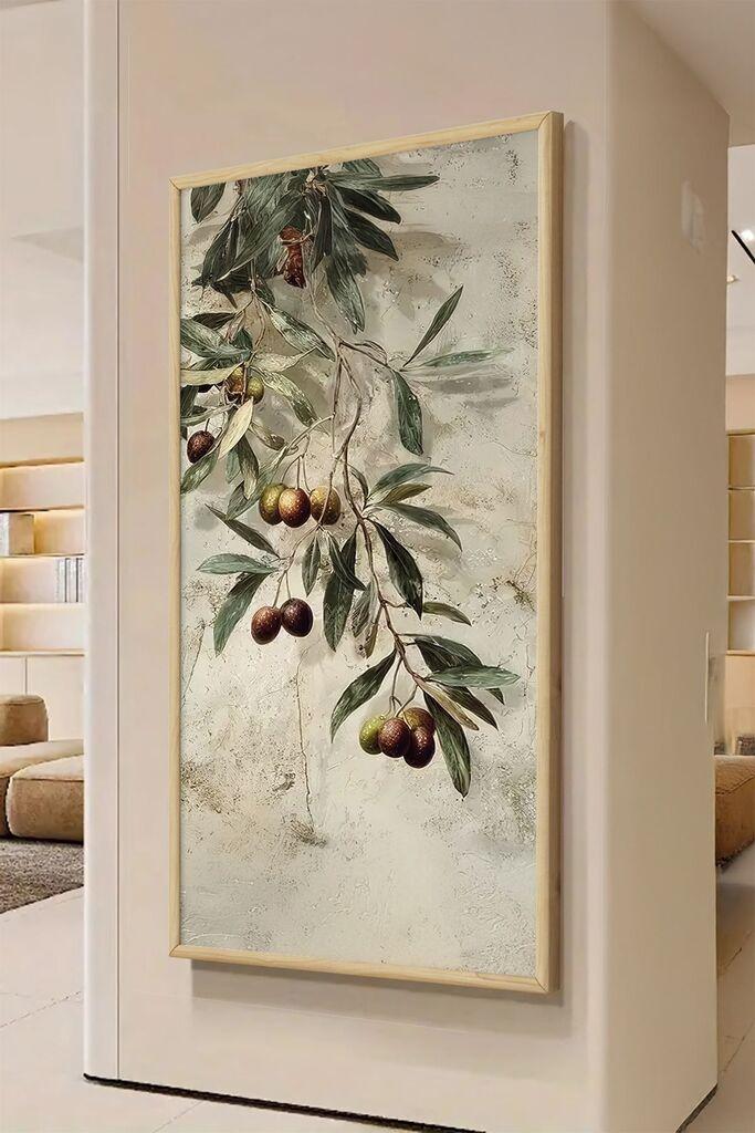 Wallity Dekorativna uramljena slika, 70x33cm, Šarena
