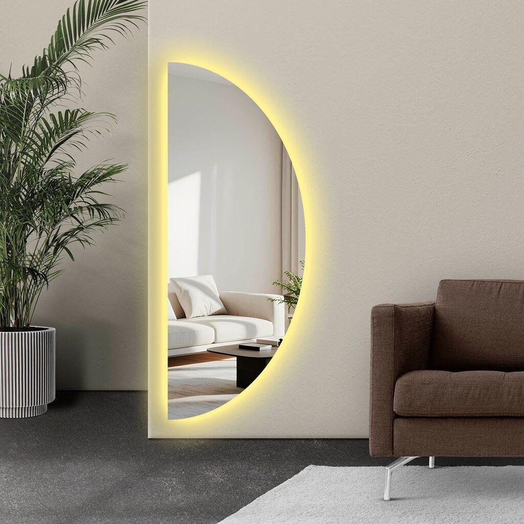 Hanah Home ogledalo sa LED osvetljenjem Ledayna-002, 52 x 135 cm, Šareno