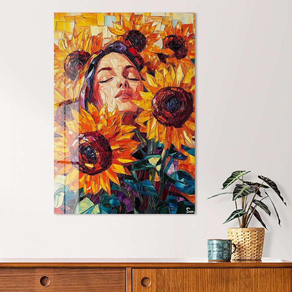 Wallity Dekorativna slika na kaljenom staklu, 30x40cm, Šareno