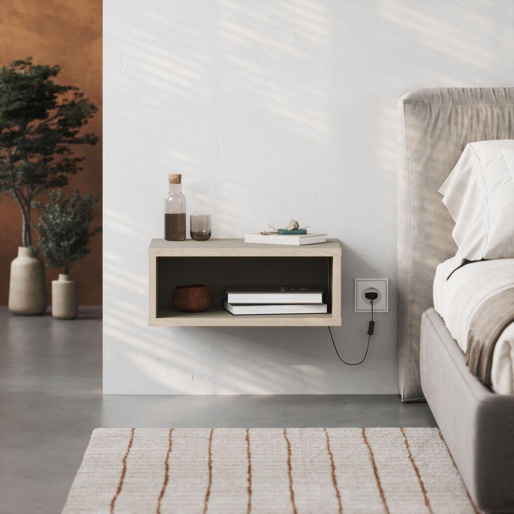 Hanah Home Noćni ormarić, 45x18x30cm, boja pijeska