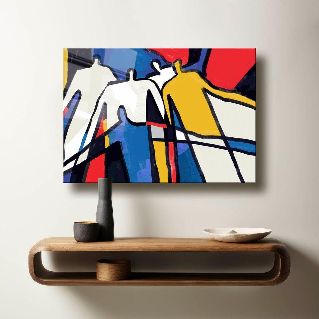 Wallity Dekorativna slika na kaljenom staklu, 50x70cm, Šareno