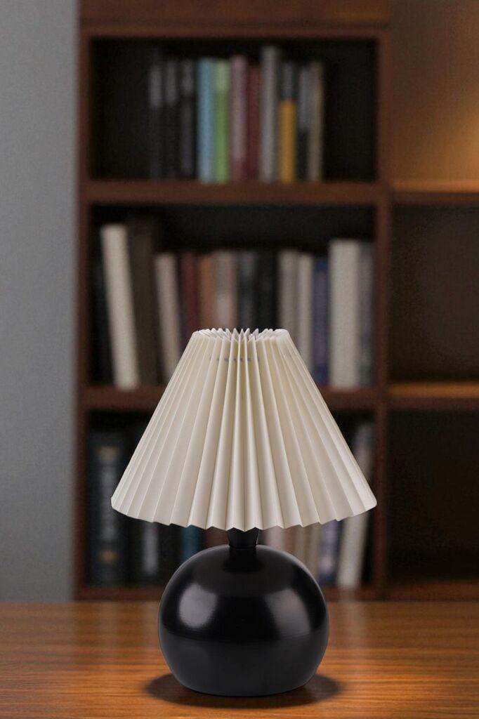 Opviq Stona lampa Oliver, Crno-bijela