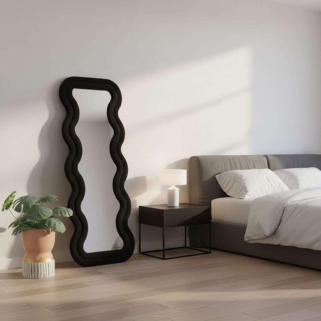 Hanah Home Podno ogledalo Mundo, 65 cm x 170 cm, Crno