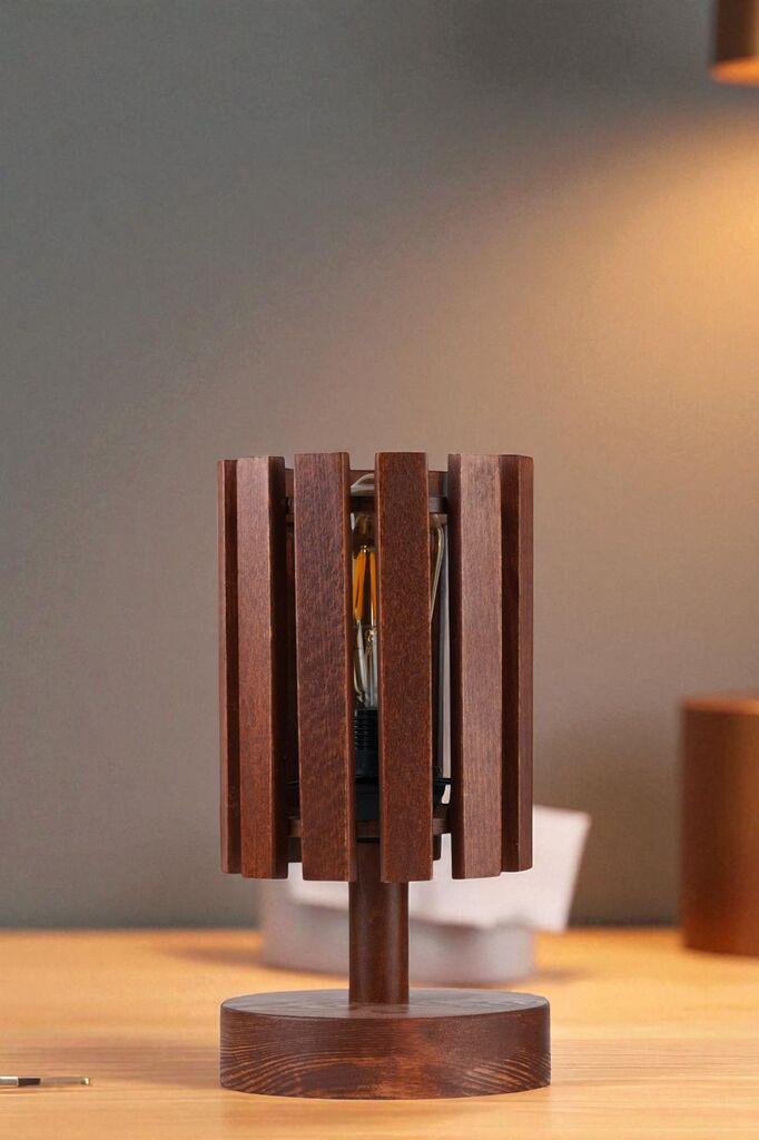 Opviq Kasnak stolna lampa, smeđa