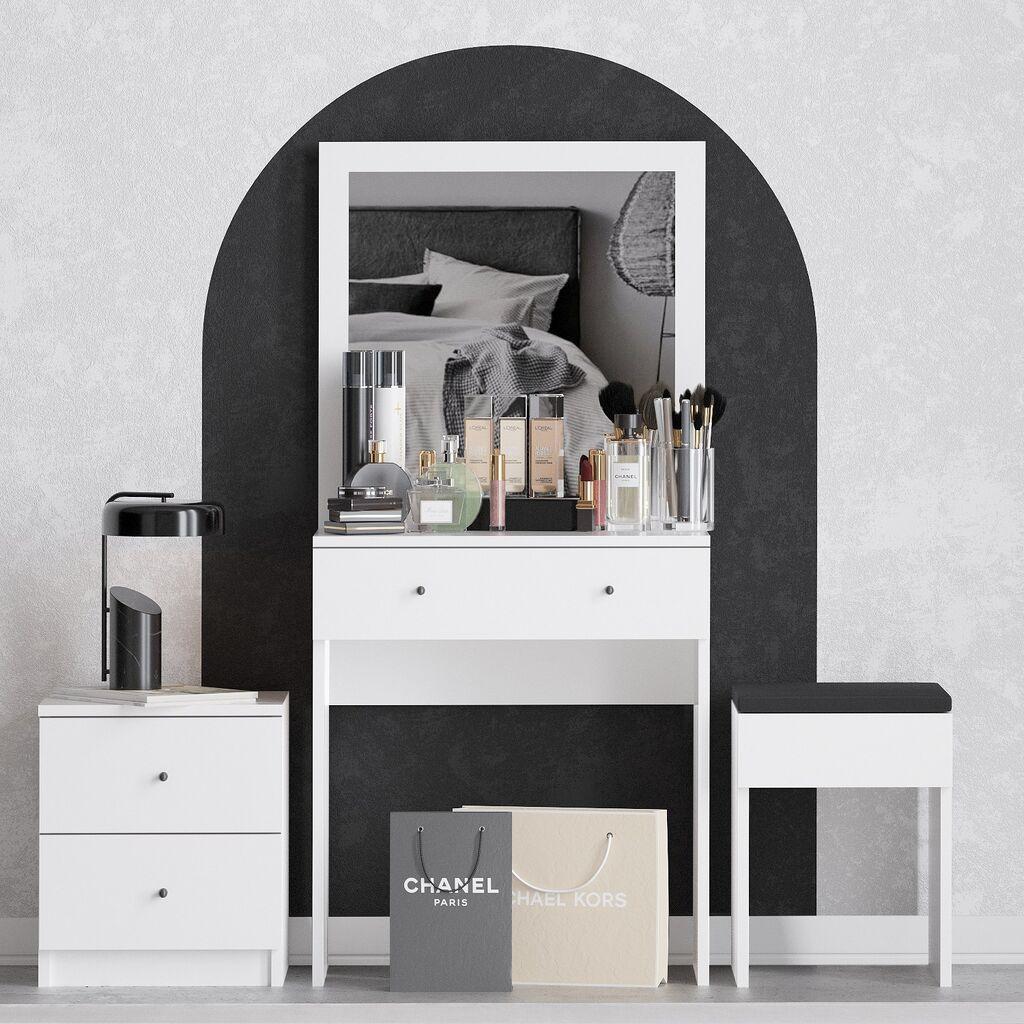 Hanah Home set namještaja za šminkanje Nice, bijela