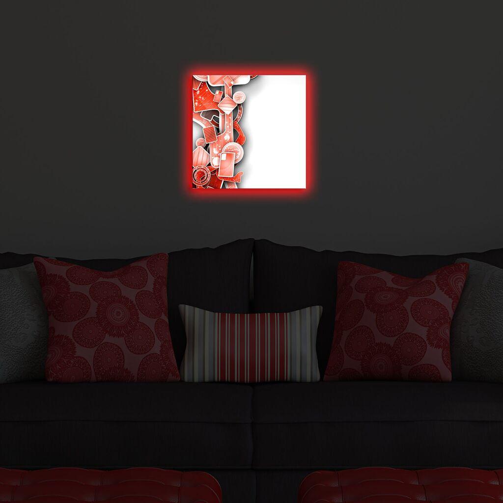 Zidna slika sa LED osvetljenjem 2828DACT-45, 28x28 cm