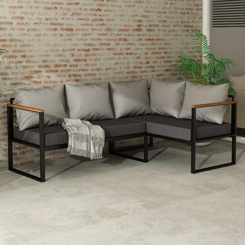 Hanah Home Garden kutna sofa, antracit