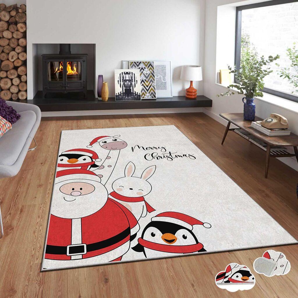 Conceptum Hypnose tepih s novogodišnjim motivima Asr-Crpt-79, Pravougaoni, 160 x 230 cm, Šareni