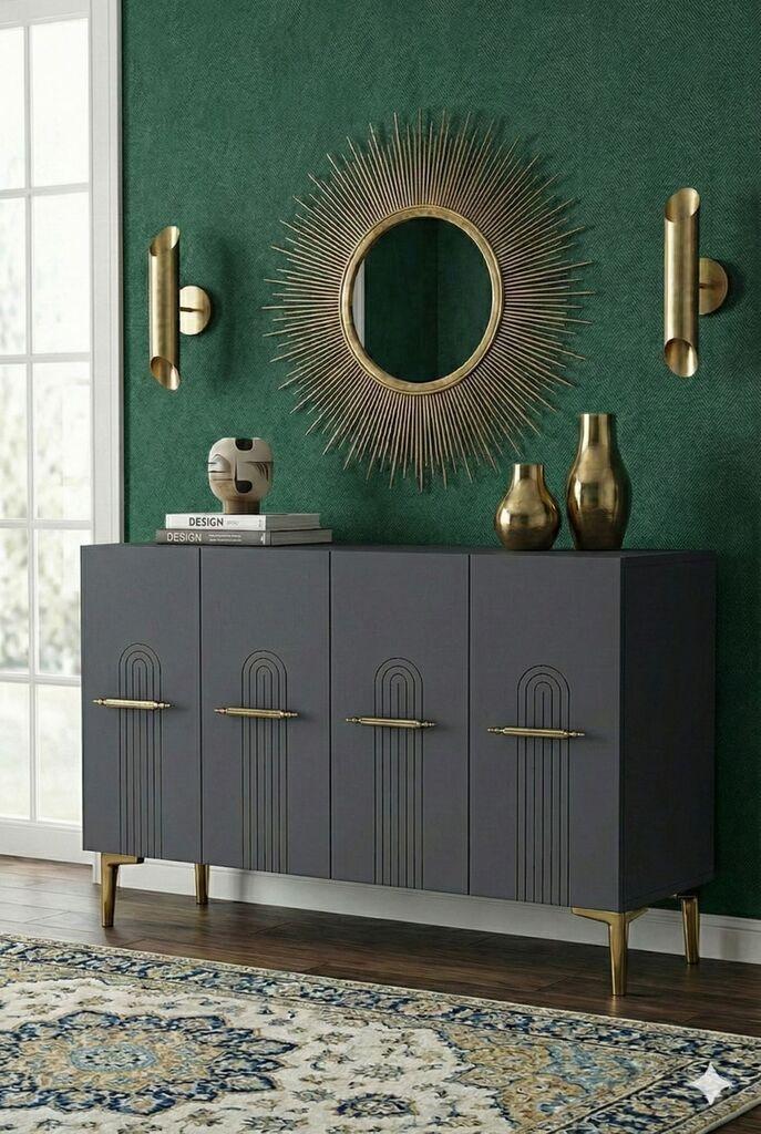 Hanah Home Komoda s ladicama, 120x79x32cm, antracit