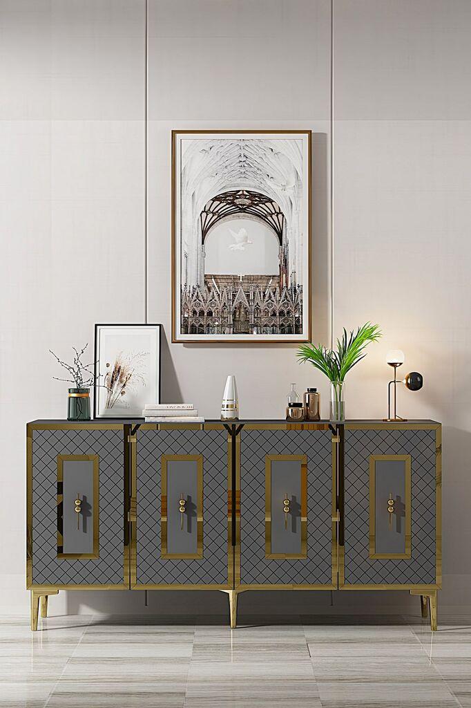 Hanah Kućna konzola Puma 150, 150x75x32 cm, Antracit
