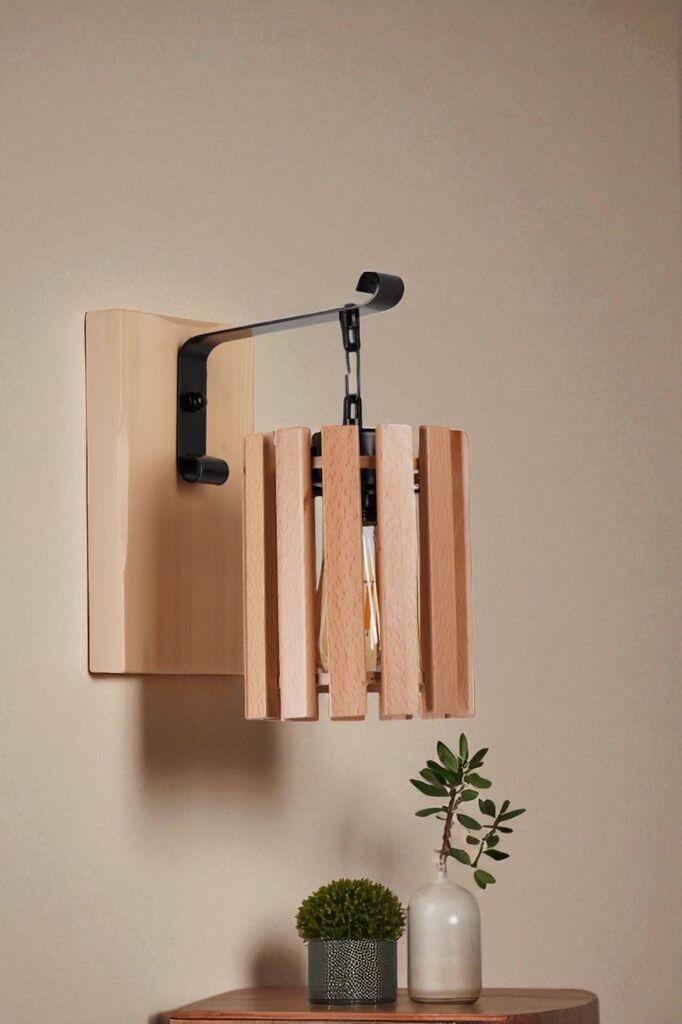 Opviq Zidna lampa 9080-2, Hrast