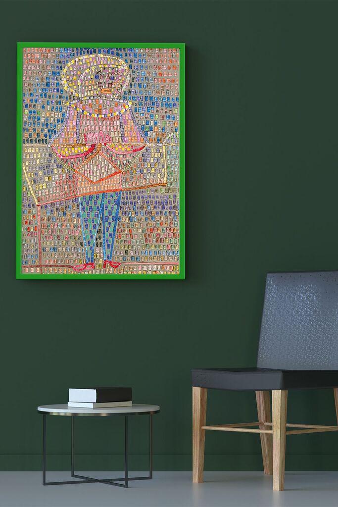 Wallity Dekorativna uramljena slika, 33x48cm, Šarena