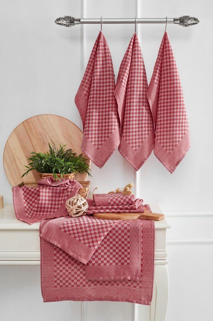 Hermia set kuhinjskih krpa, crvene boje