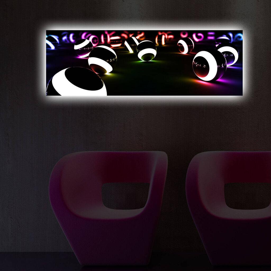 Zidna slika sa LED osvetljenjem 3090DACT-50, 30x90 cm