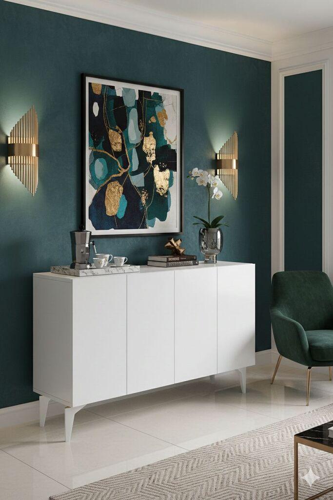 Hanah Home Komoda s ladicama, 120x79x32cm, Bijela