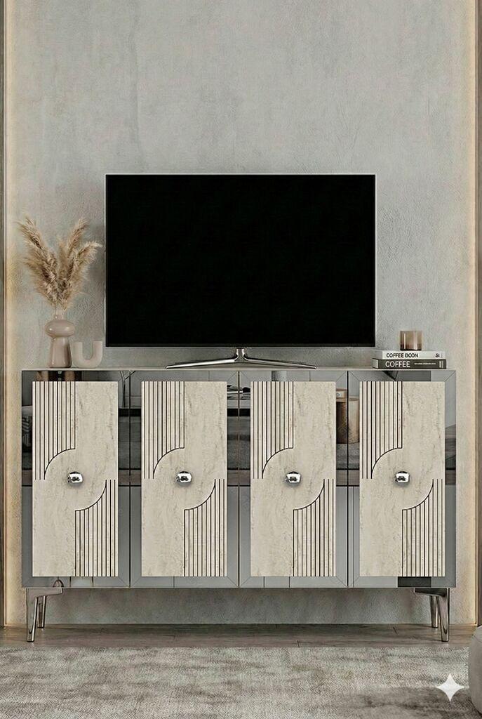 Hanah Home Komoda s ladicama, 120x79x32cm, Bijela