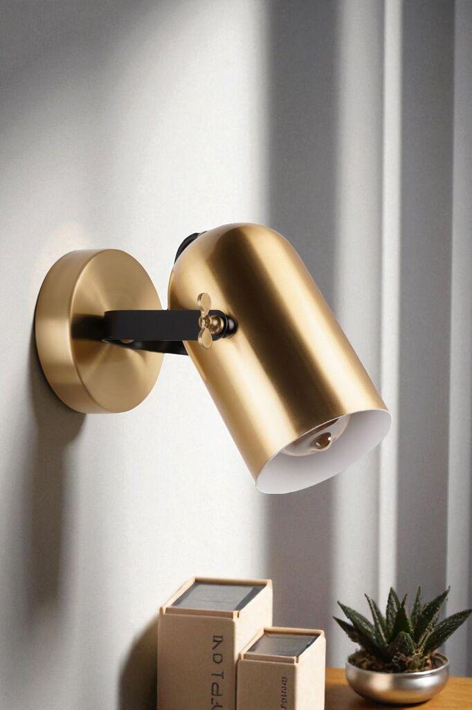 Opviq Zidna lampa 8994-1A, Zlatna boja