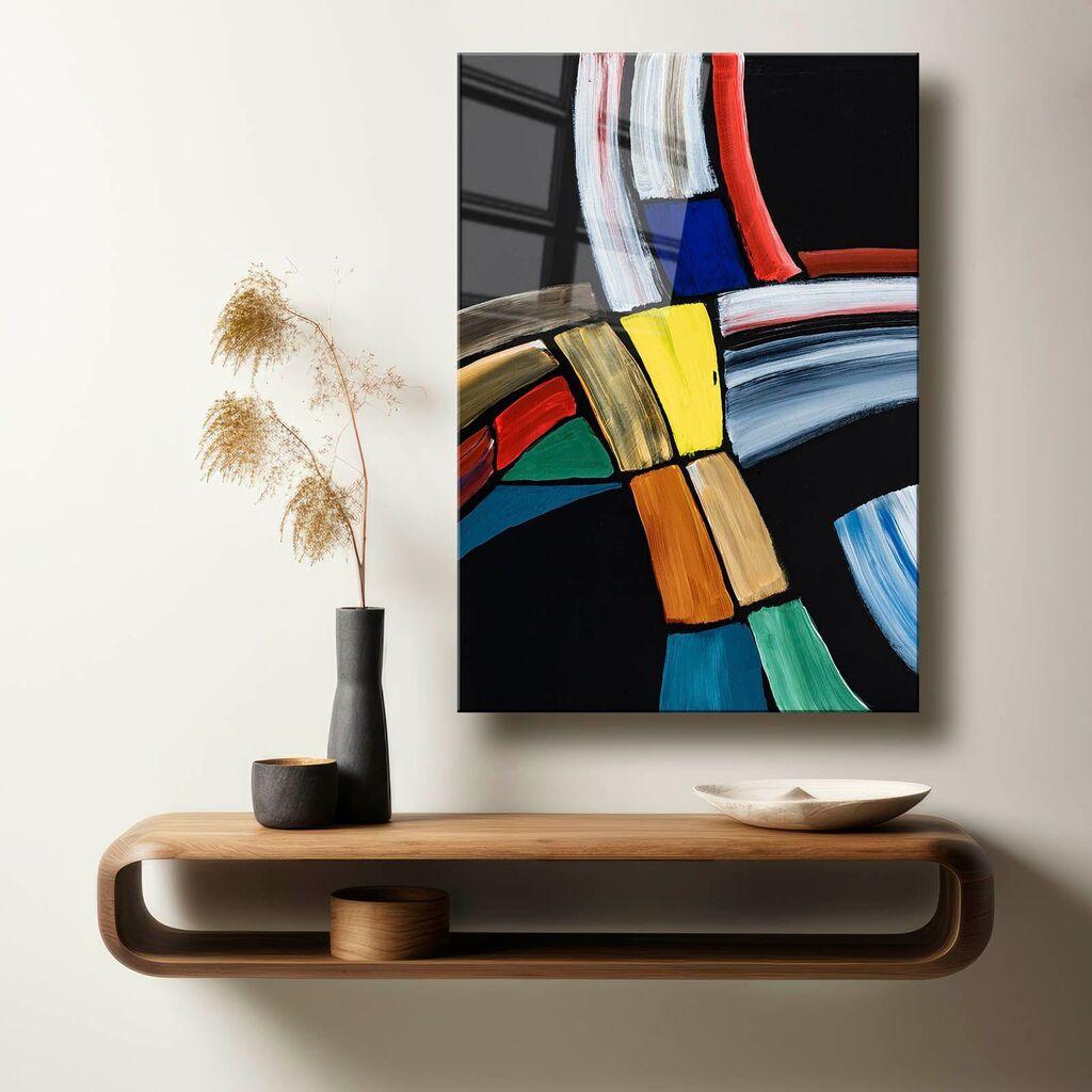 Wallity Dekorativna slika na kaljenom staklu, 40x60cm, Šareno