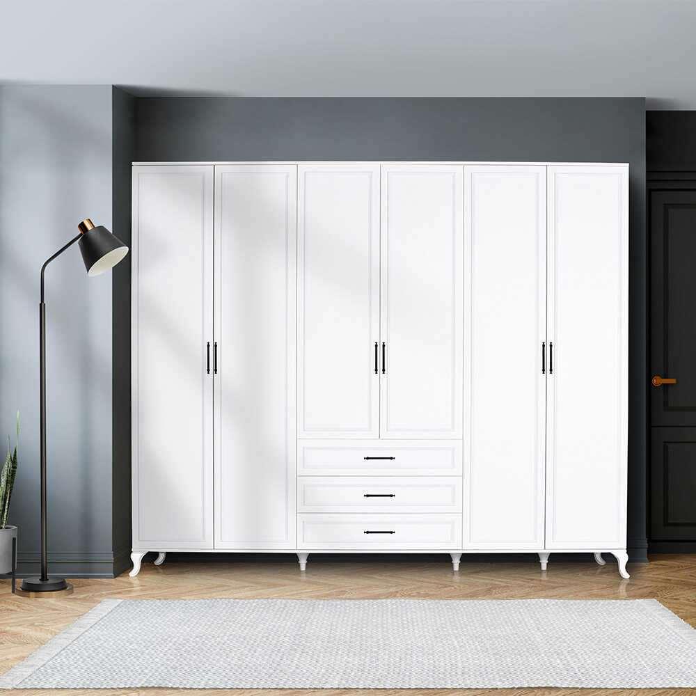 Hanah Home Garderoba Country, 240x224x62 cm, , Smeđa