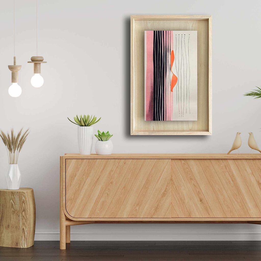 Wallity Dekorativna uramljena slika, 43x63cm, Šarena