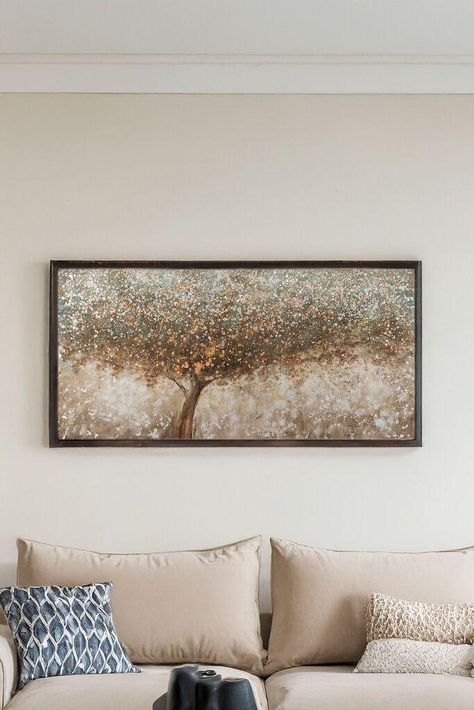 Wallity Dekorativna uramljena slika, 50x120cm, Šarena