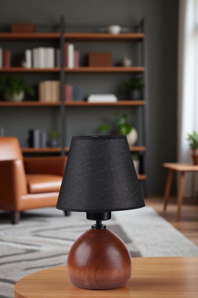 Opviq Stona lampa Cameron, crno-smeđa