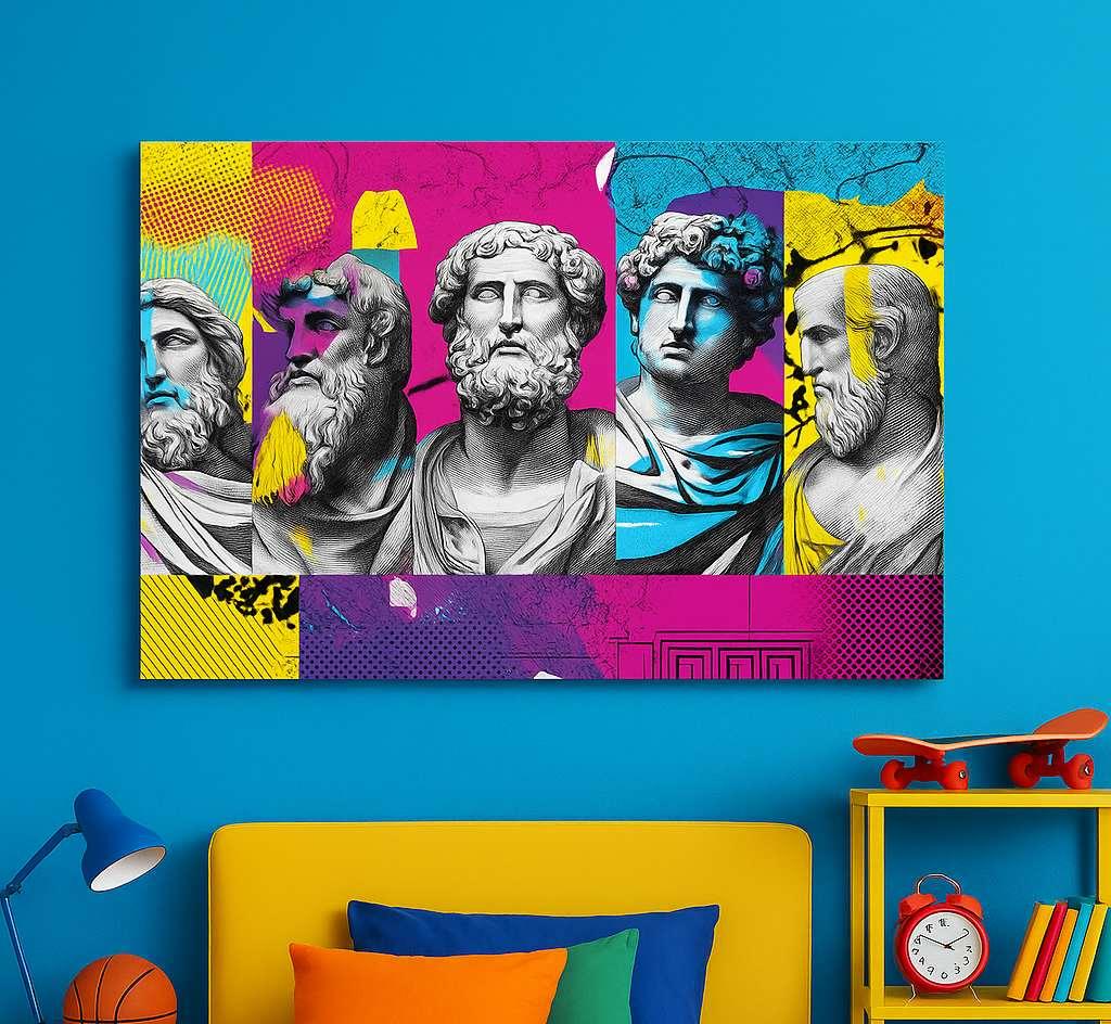 Wallity Dekorativna slika na platnu, 50x70cm, Šareno