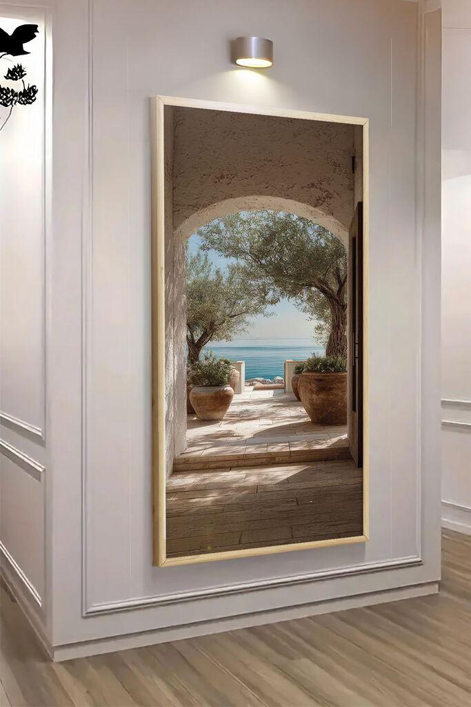Wallity Dekorativna uramljena slika, 120x50cm, Šarena