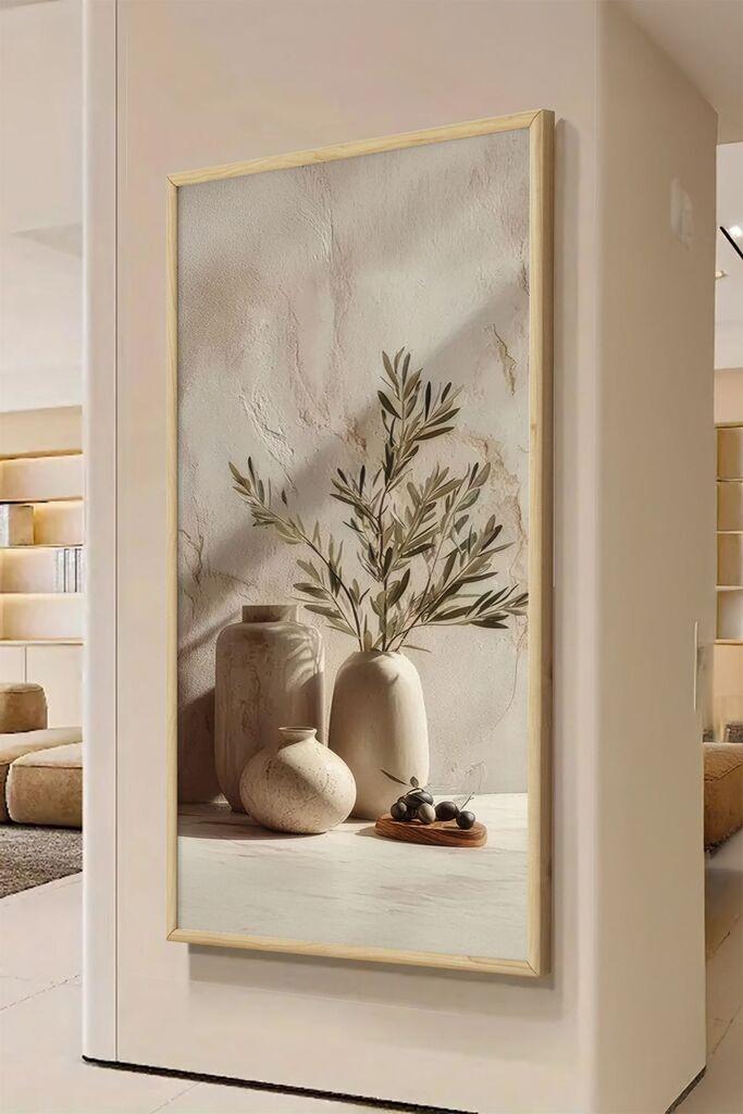 Wallity Dekorativna uramljena slika, 120x50cm, Šarena