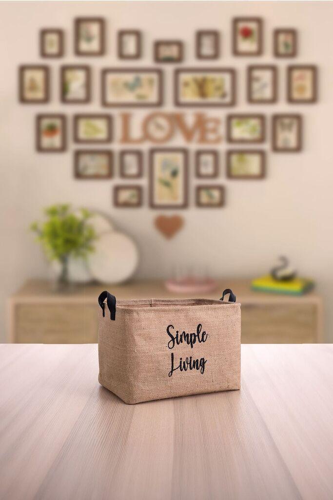 Aberto Design korpa za odlaganje YLC-S067, 25x15x18cm, smeđa