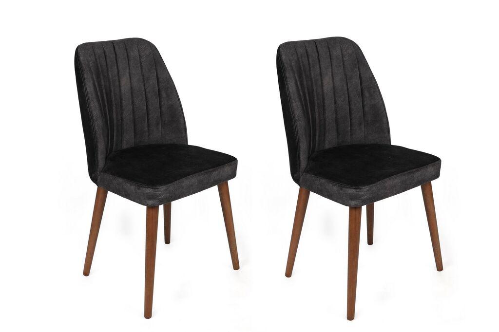 Hanah Home set stolica Alfa-467 V2, 62x75x51,5 cm, 2 dijela, crna