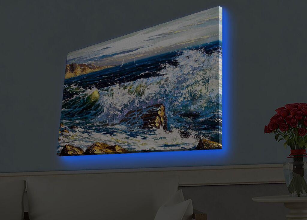 Zidna slika sa LED osvetljenjem 4570HDACT-060, 45x70 cm