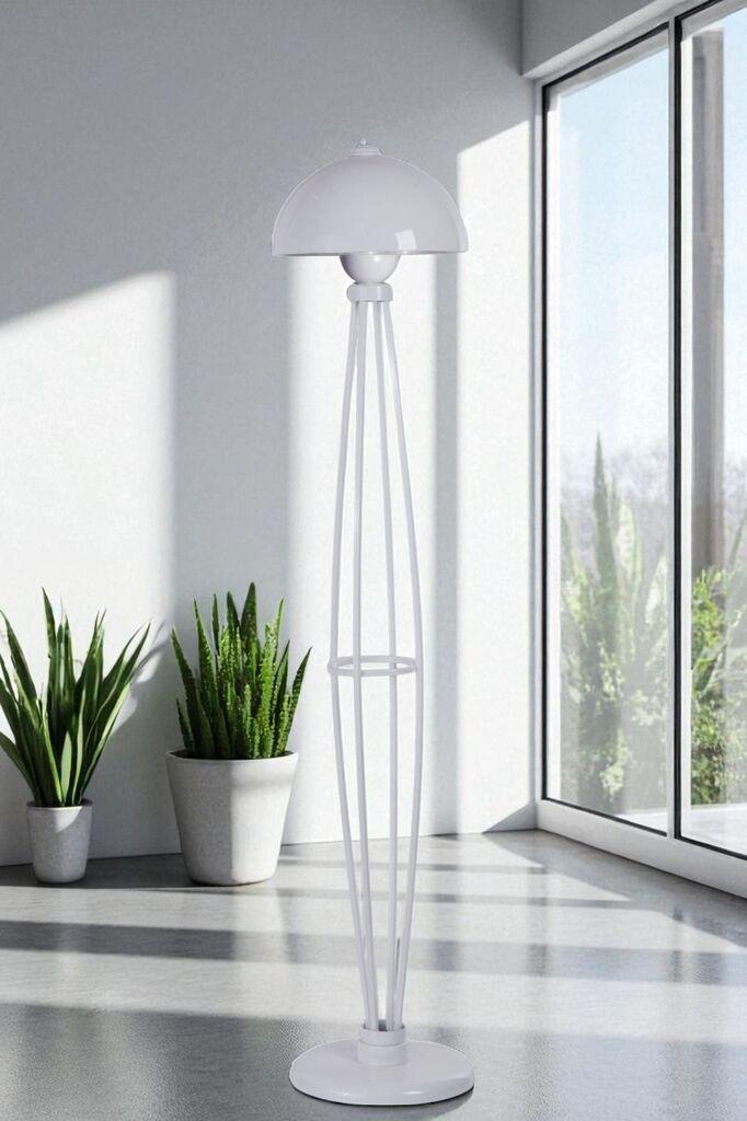 Opviq podna lampa Hedar, bijela
