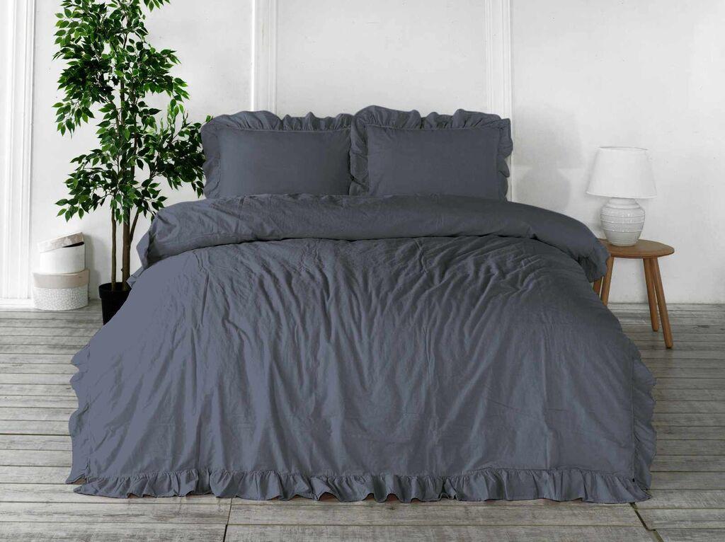 L'essentiel Maison set posteljine, 200x220cm, siva