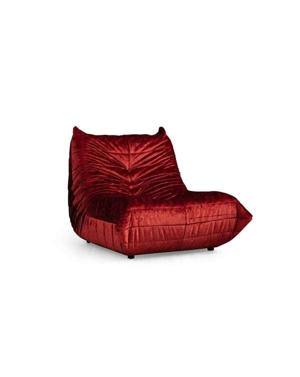 Atelier del Sofa Bocek tabure, 90x100x80 cm, Crvena