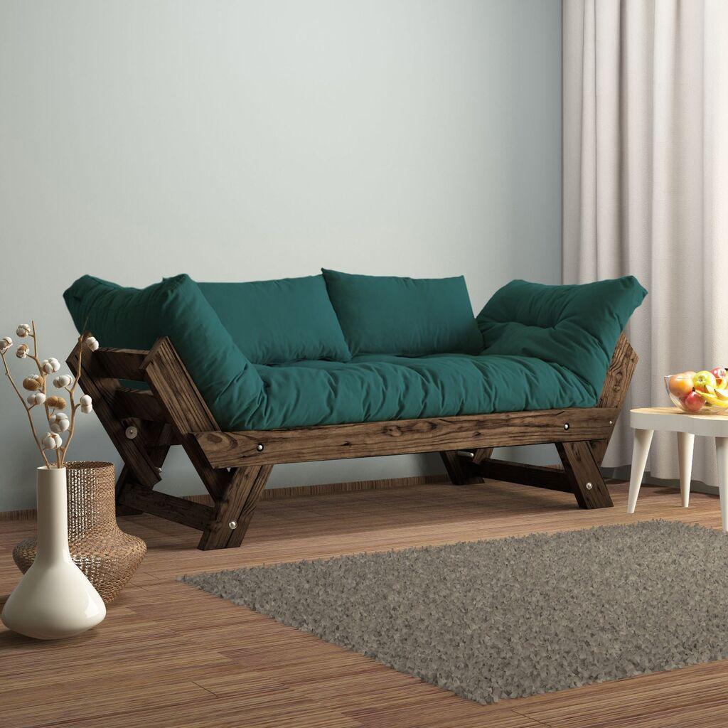Hanah Home Vrtni dvosed, Orah-petrolej-zelena