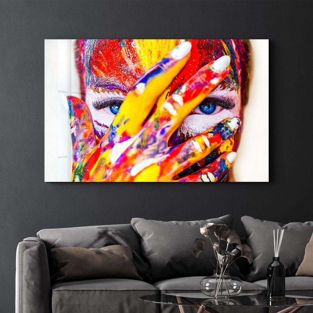 Wallity Dekorativna slika na kaljenom staklu, 70x110cm, Šareno