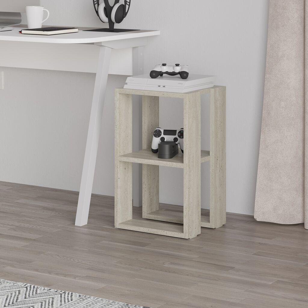 Hanah Home Noćni stočić Lonie, 30x55x30 cm, Krem