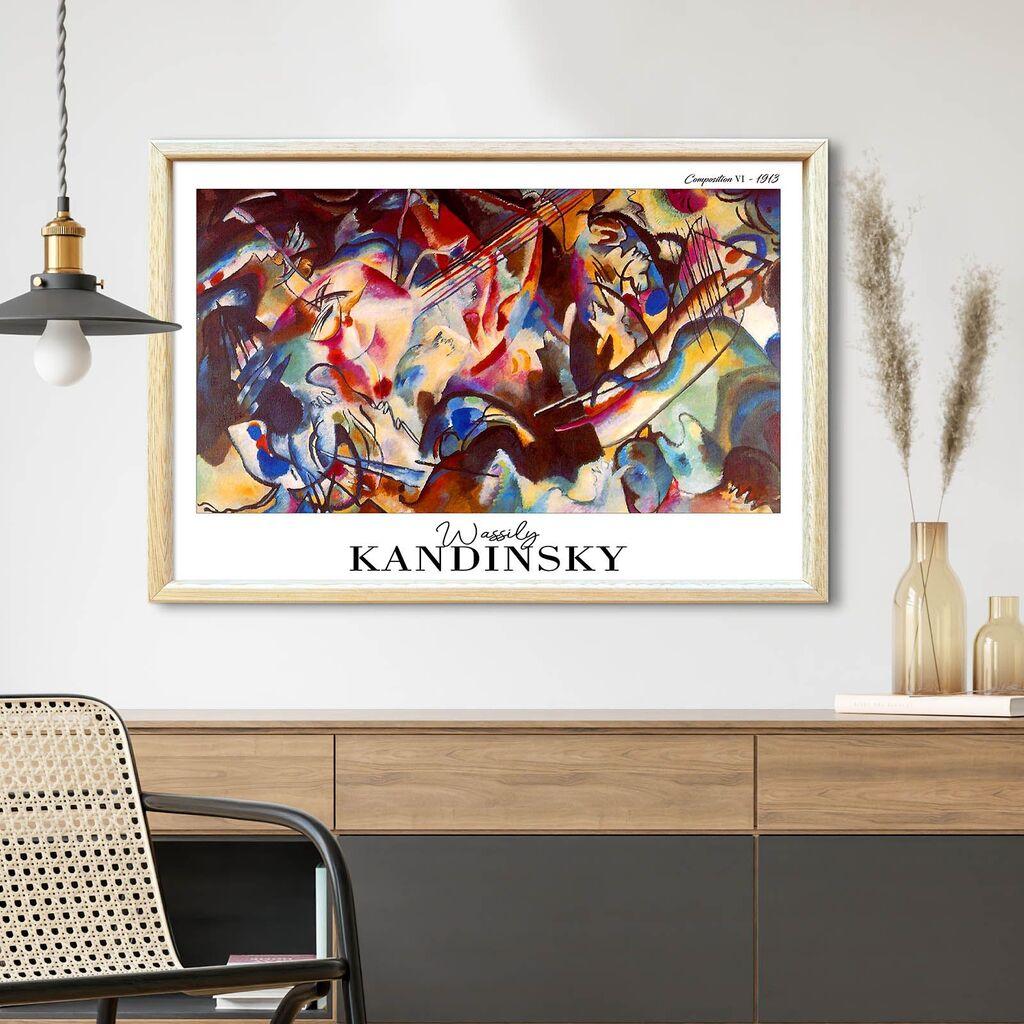 Wallity Dekorativna uramljena slika, 42x62cm, Šarena
