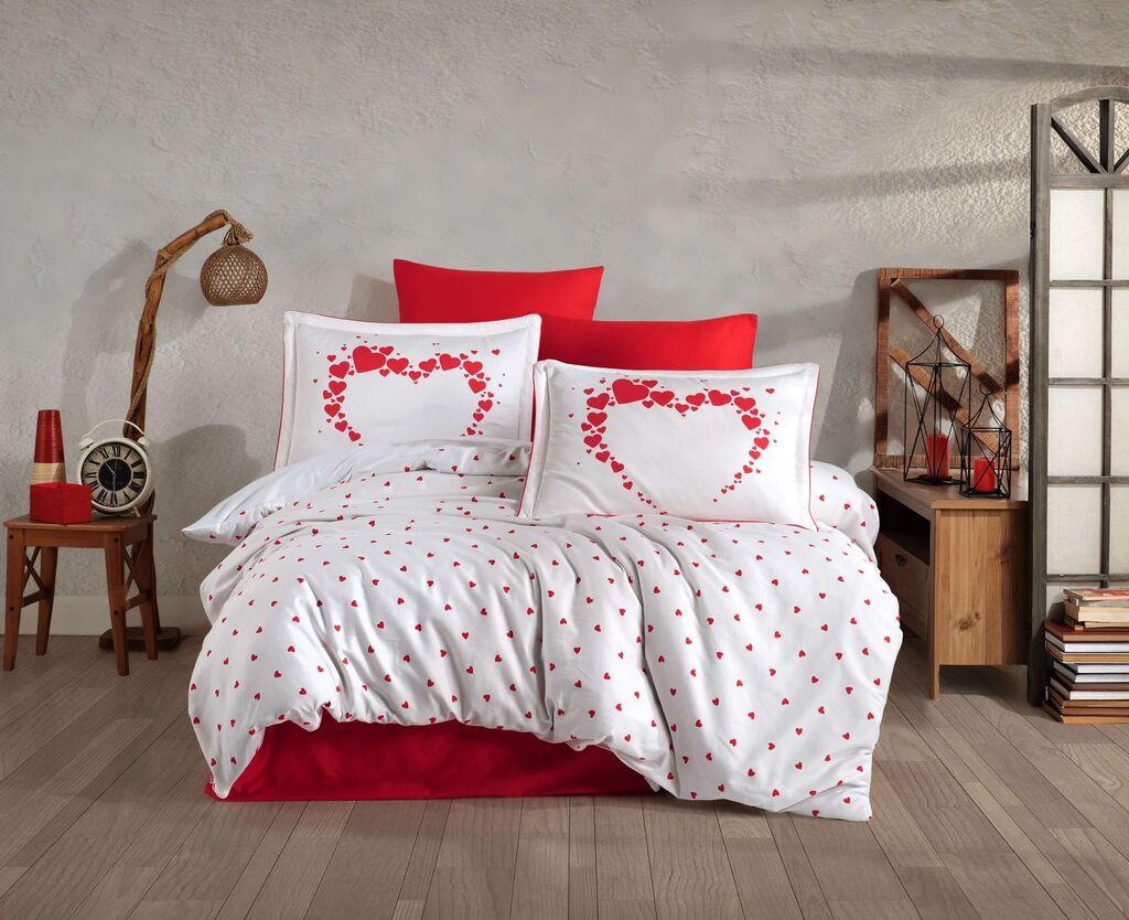 L'essentiel Maison Posteljina za francuski krevet Saten, 100% pamuk, 200x220 cm, 240x260 cm, 4 jastučnice