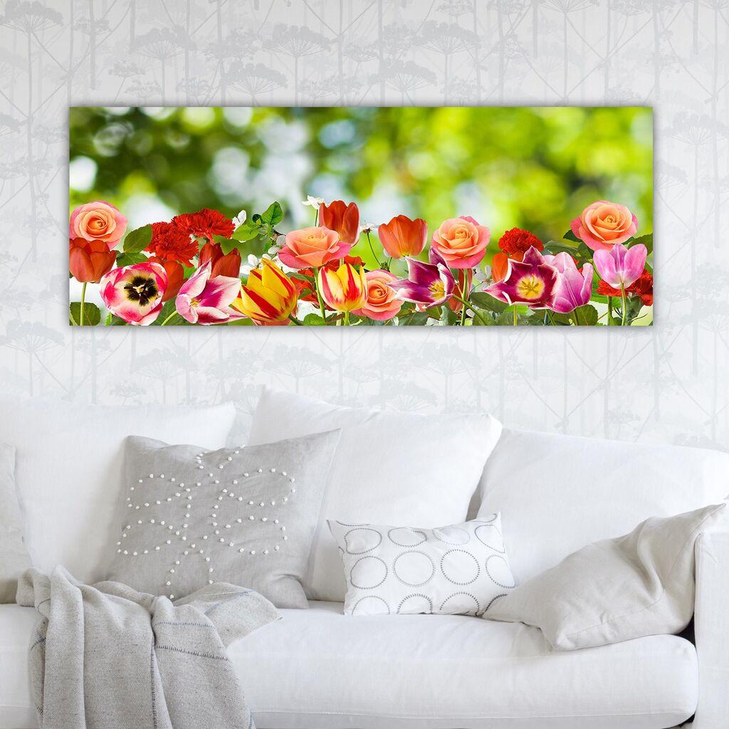 Wallity Dekorativna slika na platnu, 30x80cm, Šareno