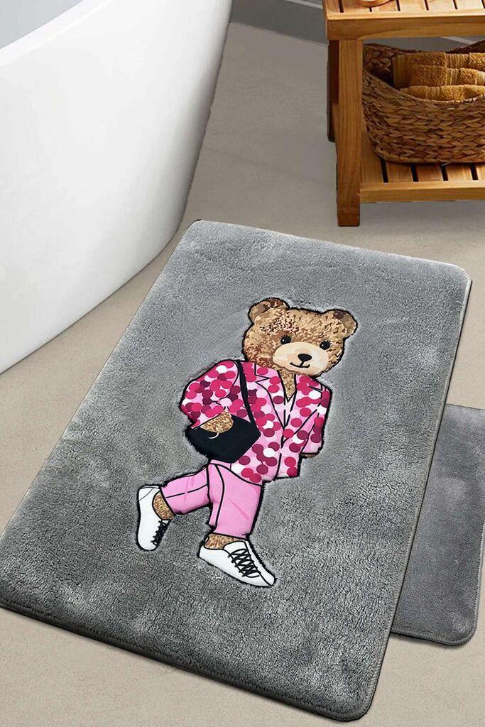 L'essentiel Maison Set tepiha za kupatilo Boss Bear, siva